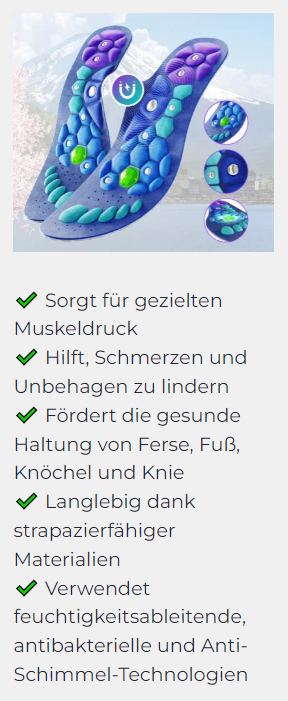 Akusoli insoles features